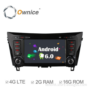 Ownice Cortex A53 4Core Android 6.0 automotive player for nissan qashqai x-trial with 16G rom support 4G